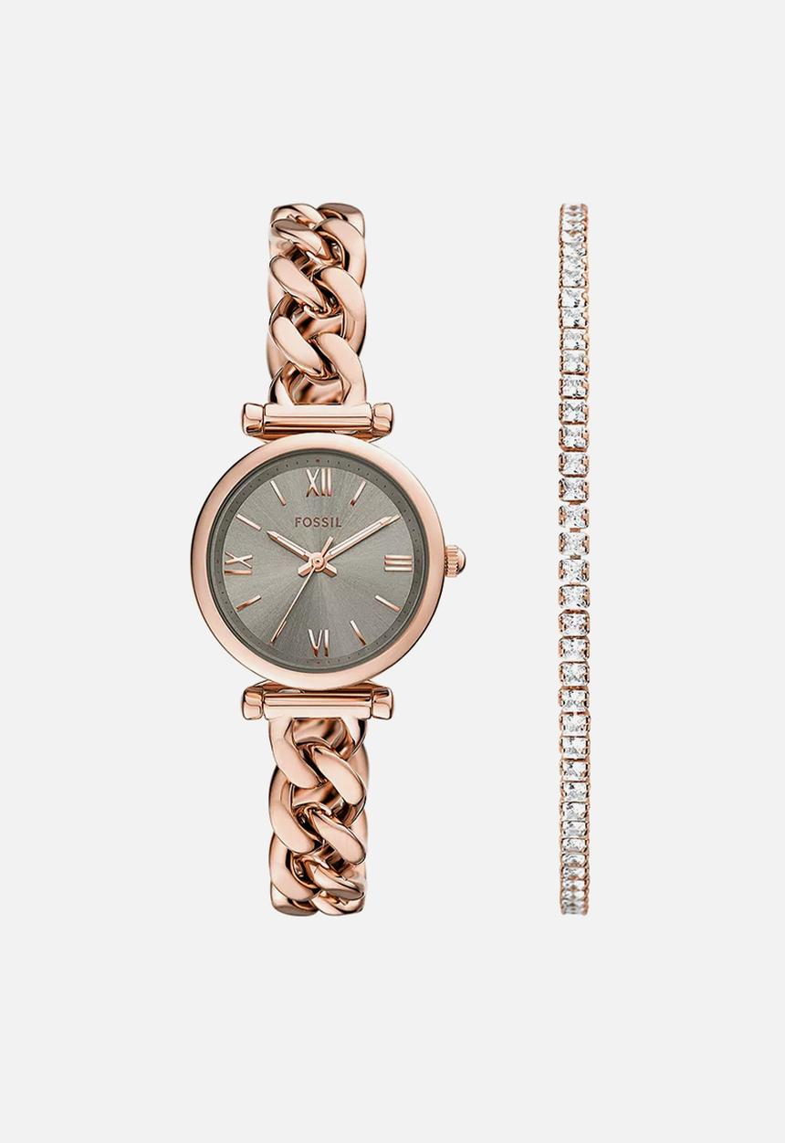 Fossil - Carlie gift set ES5378SET - rose gold