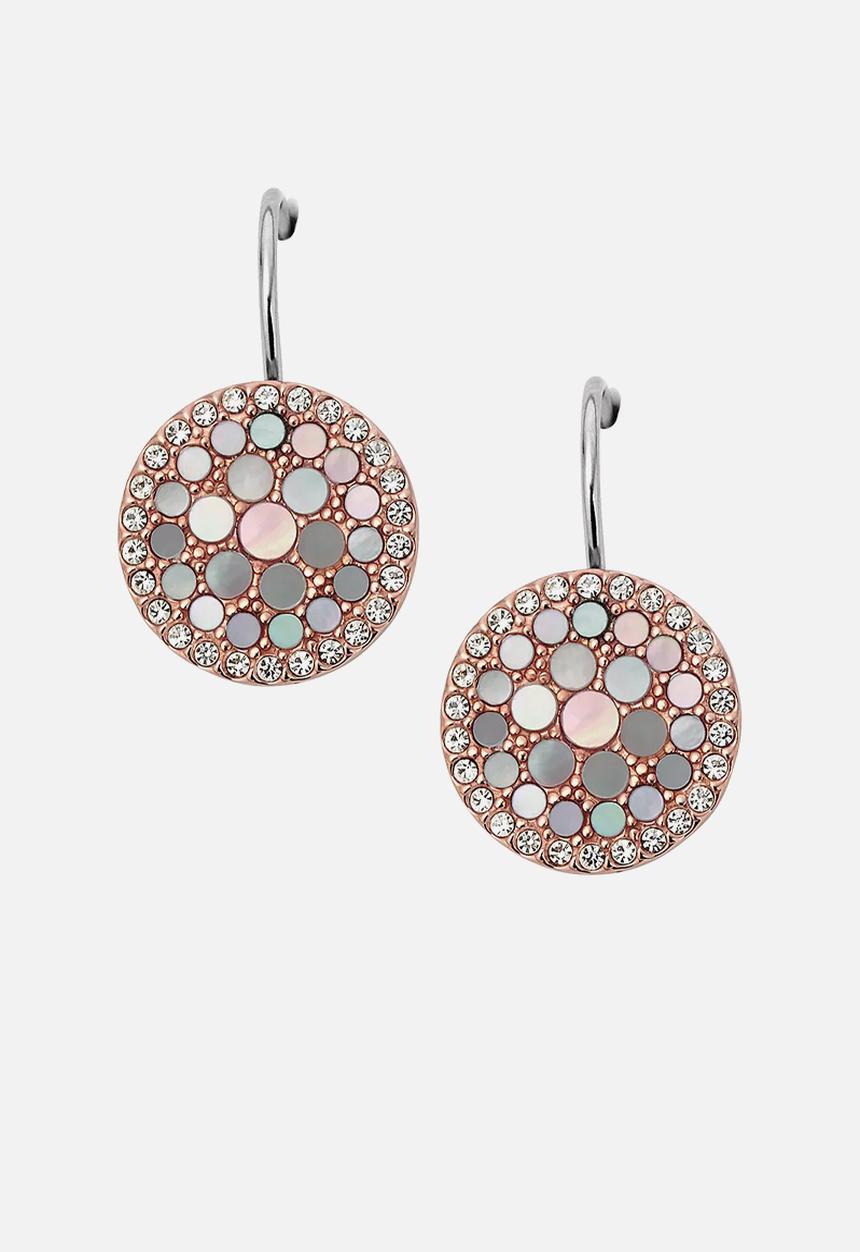 Fossil - Vintage Glitz Jf01737791 Earring - Rose Gold