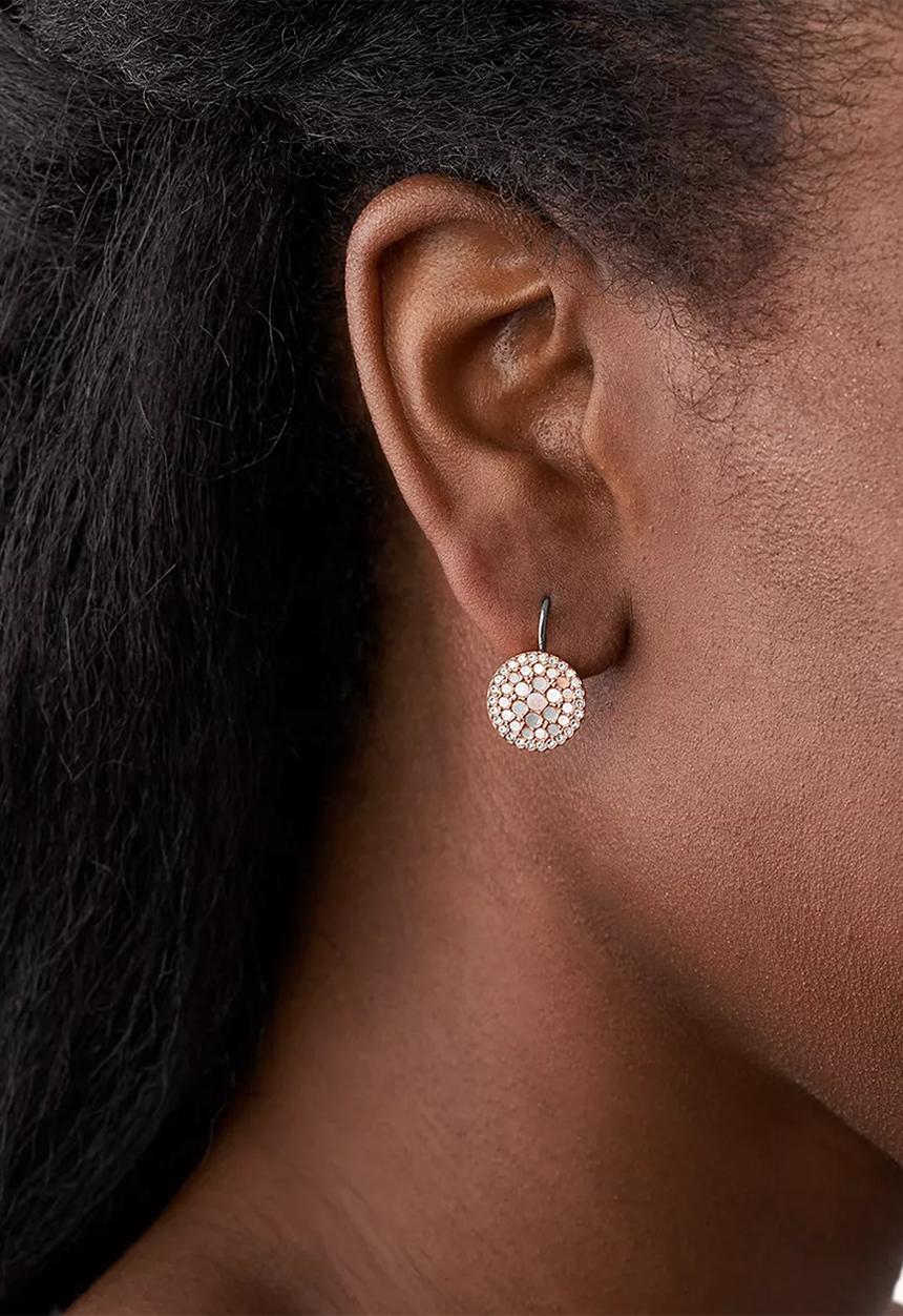 Fossil - Vintage Glitz Jf01737791 Earring - Rose Gold