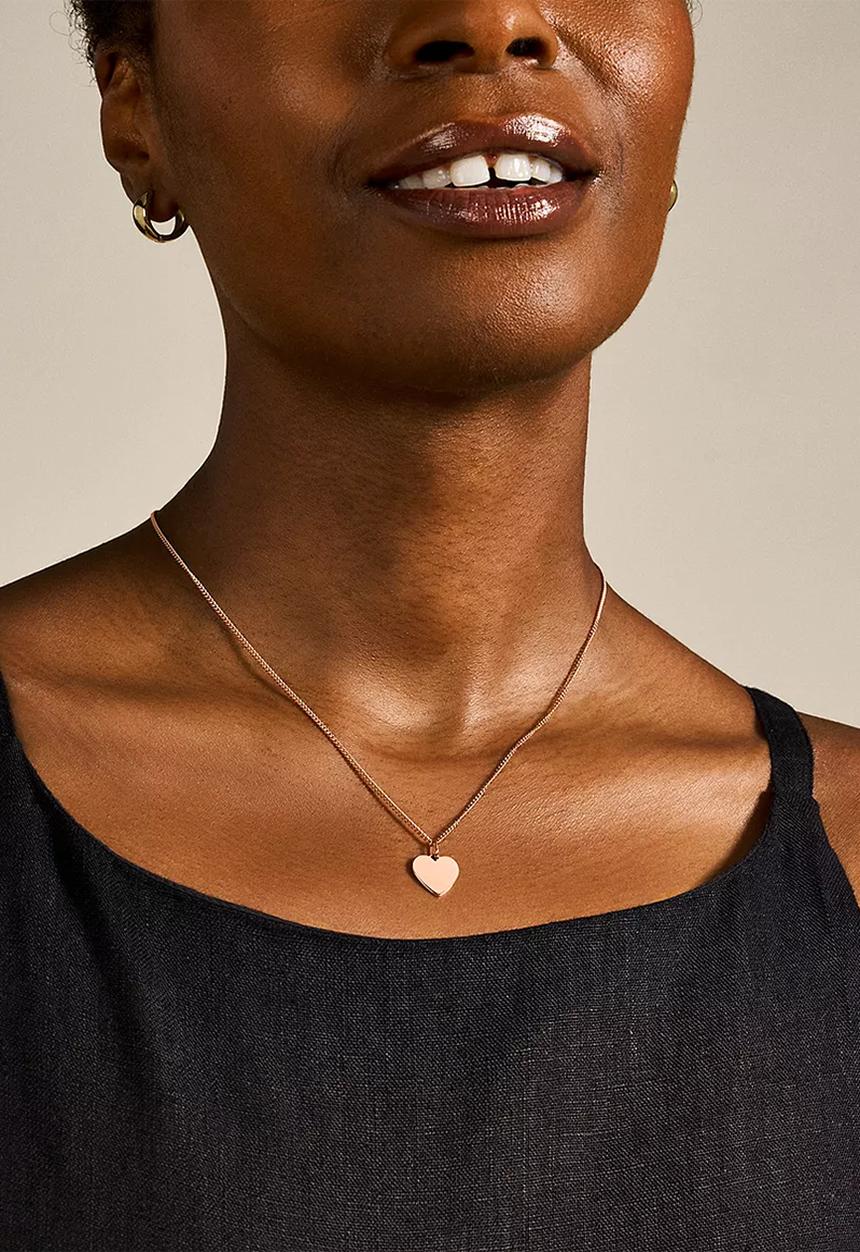 Fossil - Premium Jf03021791 Necklace - Rose Gold