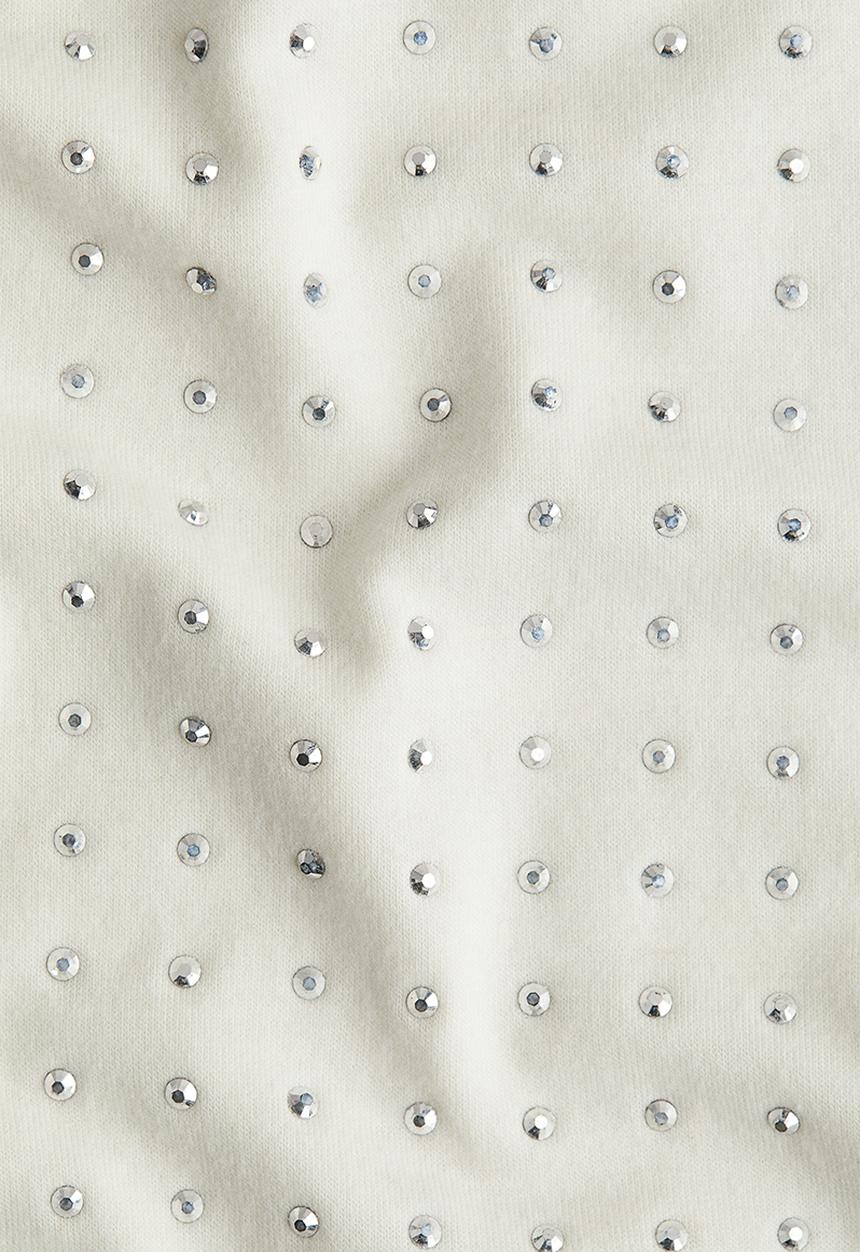 H&M - Studded top - white