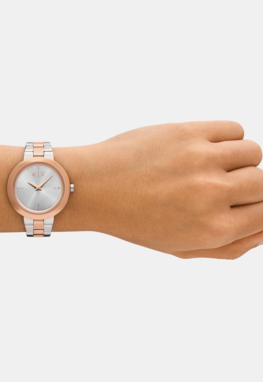 Armani Exchange - Jackie Two-tone  AX5172 - silver & rose gold