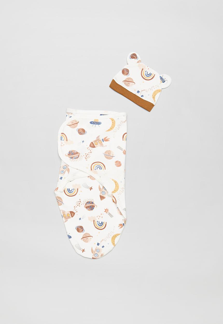 Pop Candy - Beanie and swaddle set - multi