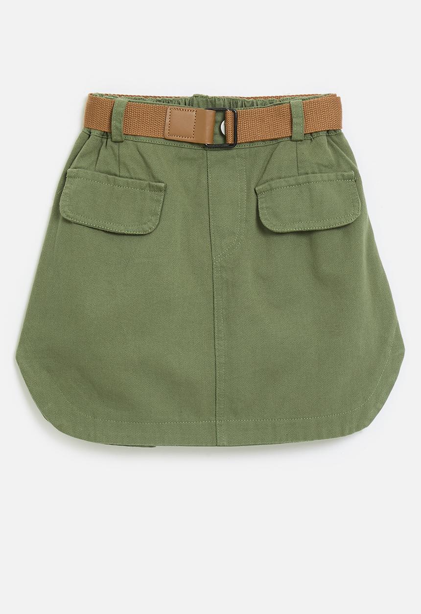 Pop Candy - Utility skirt - green