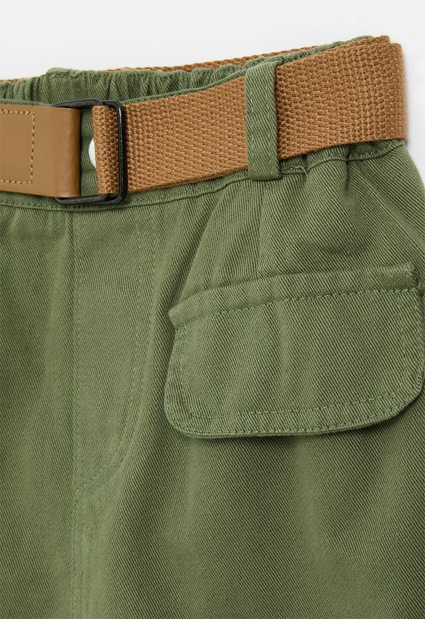 Pop Candy - Utility skirt - green
