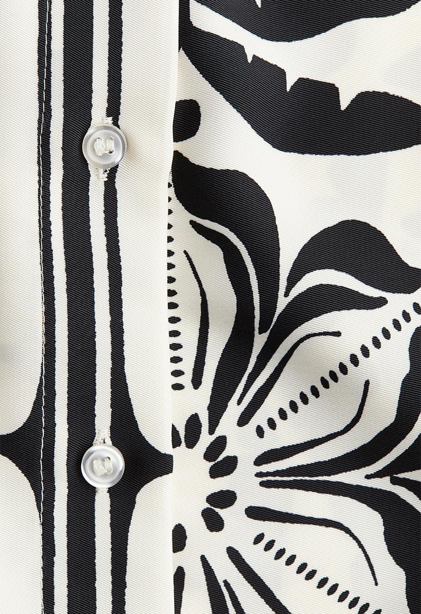 H&M - Twill shirt - white & black patterned