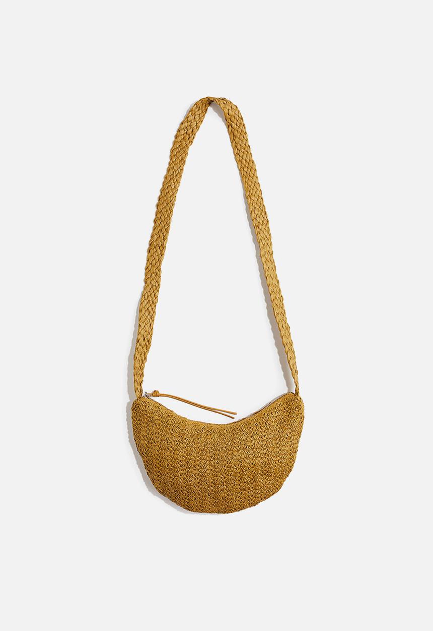 H&M - Straw crossbody bag - khaki green