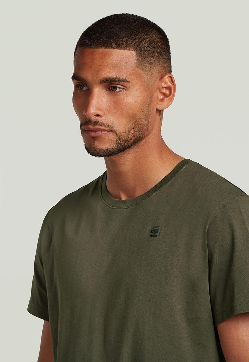 G-STAR - Base-S r t short sleeve - asfalt