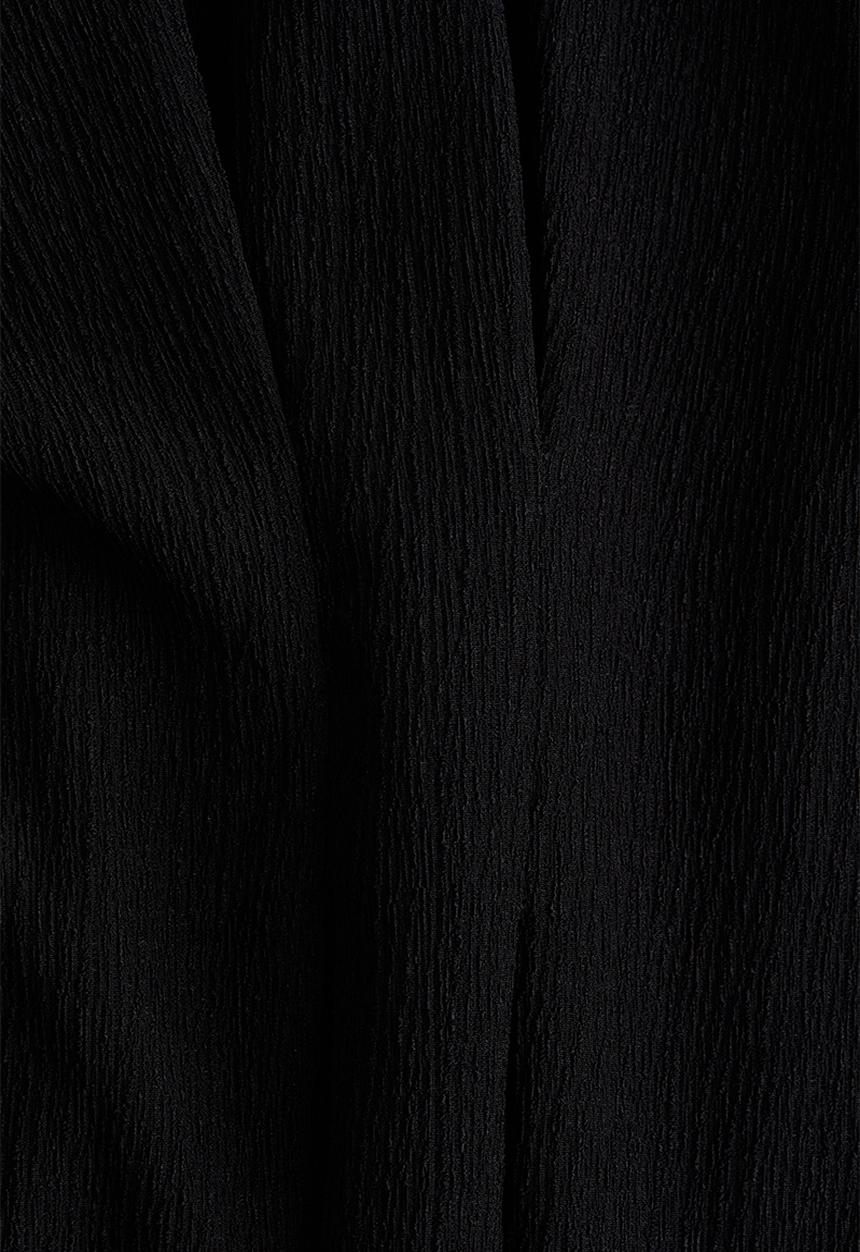 H&M - Waisted maxi dress - black