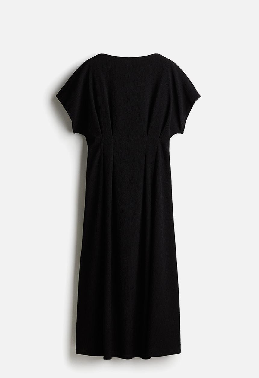 H&M - Waisted maxi dress - black