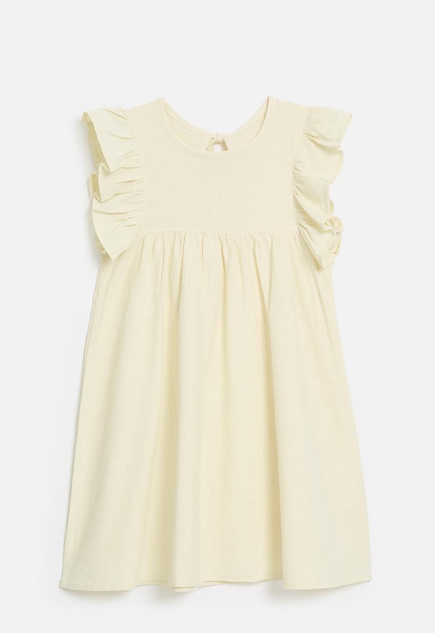 Pop Candy - Frilled sleeve dress - off white 