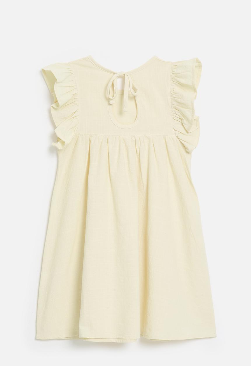Pop Candy - Frilled sleeve dress - off white 