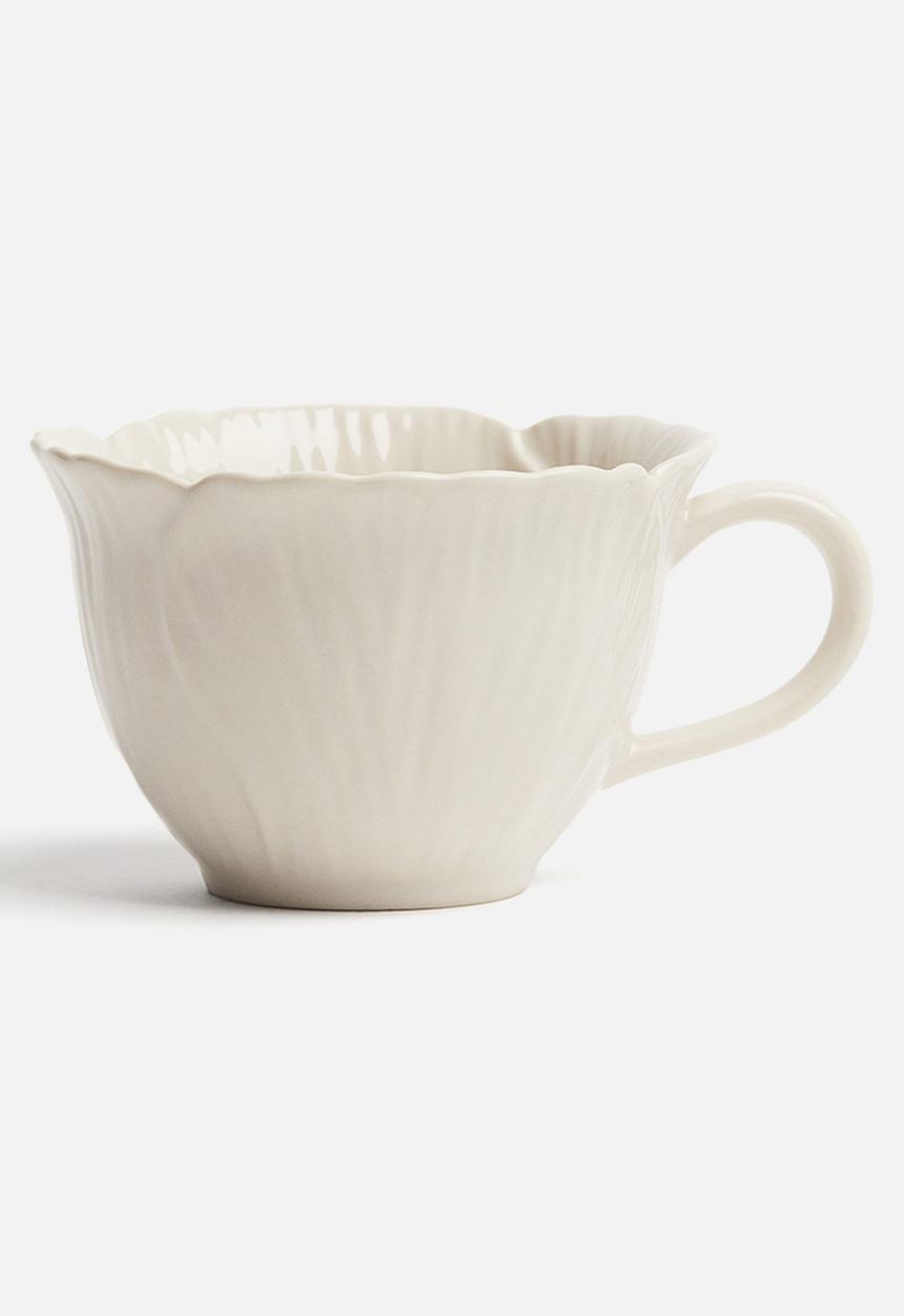 H&M - Stoneware mug - light beige
