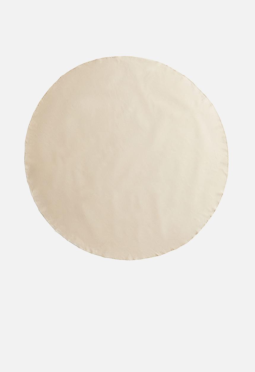 H&M - Round water-repellent tablecloth - light beige 