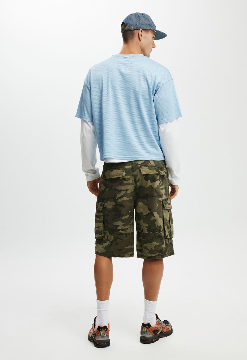 Cotton On - Baggy Cargo Short - Camo