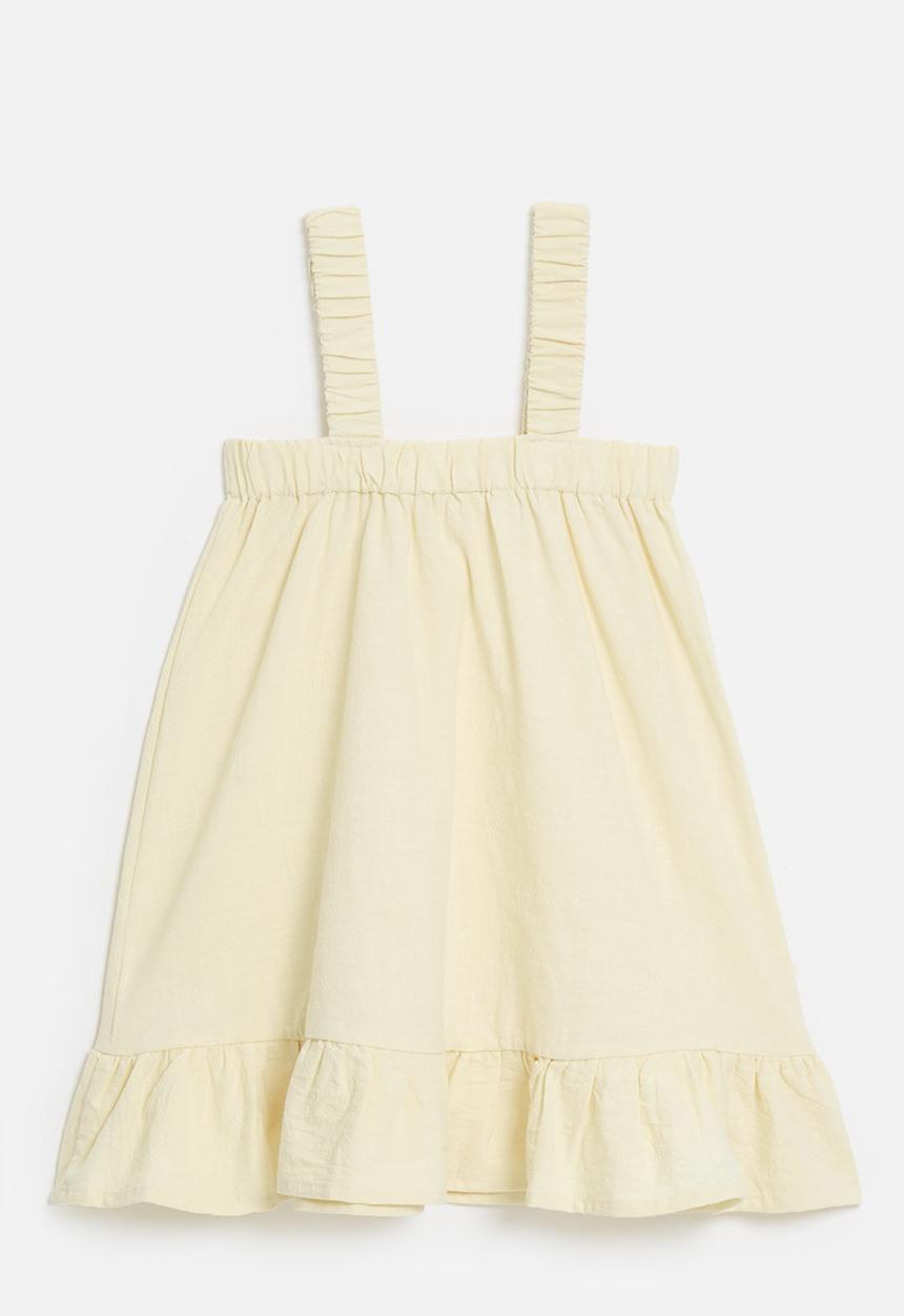 Pop Candy - Frilled hem dress - light beige
