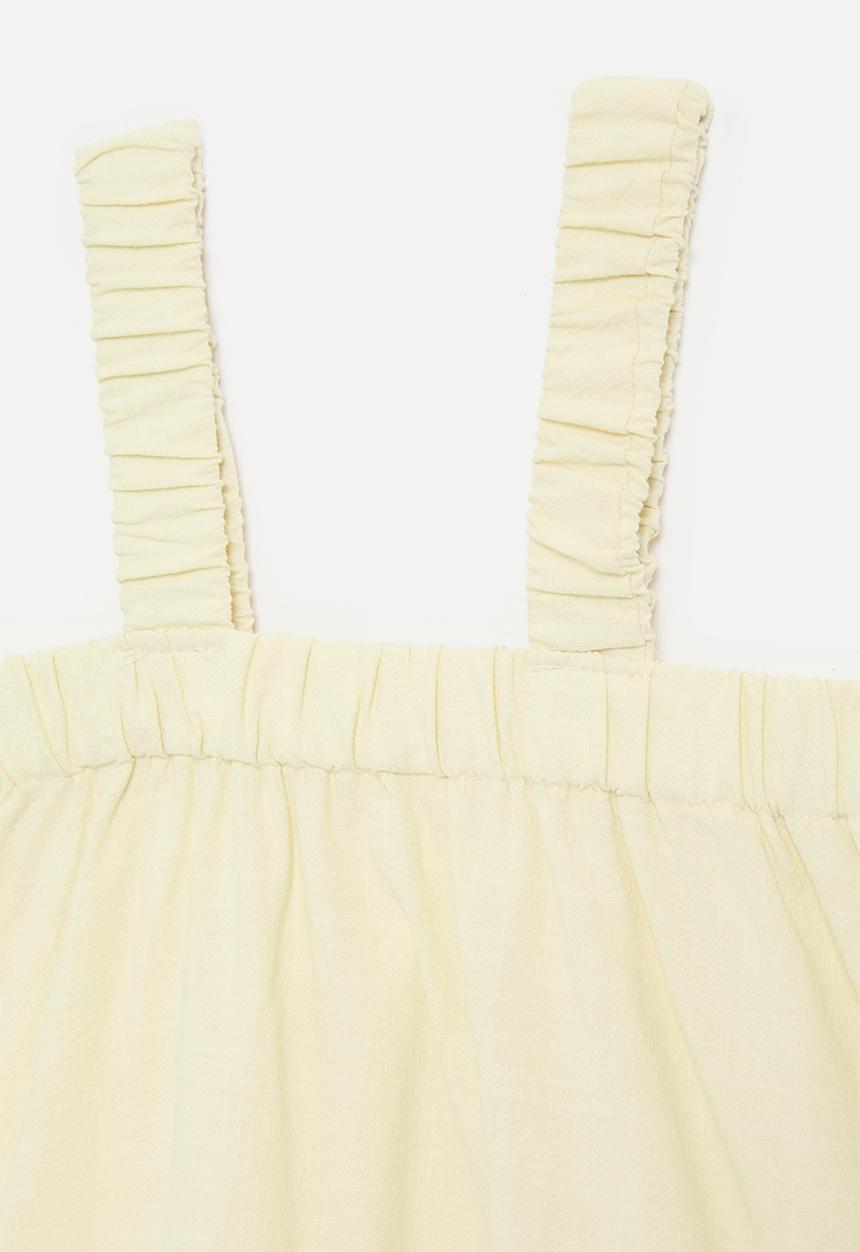 Pop Candy - Frilled hem dress - light beige