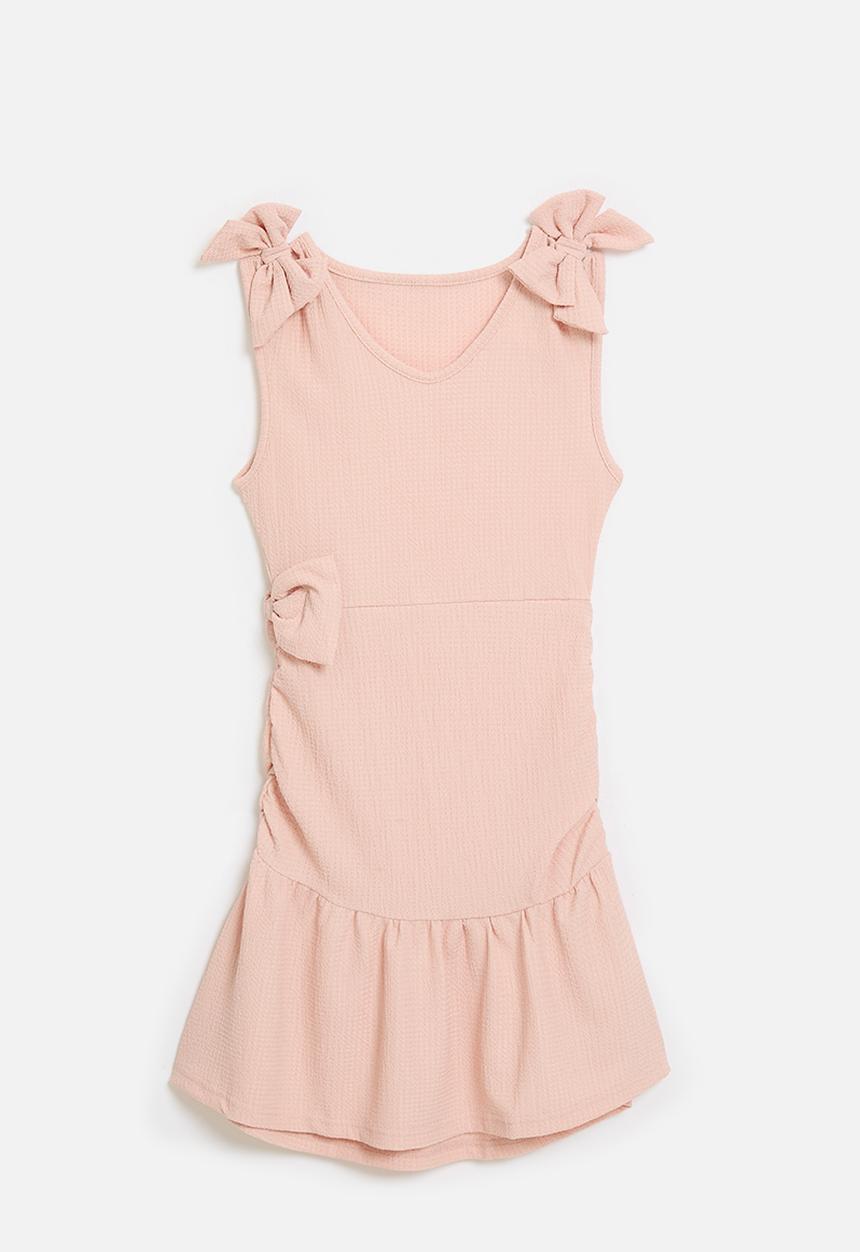 Pop Candy - Bow décor dress - pink