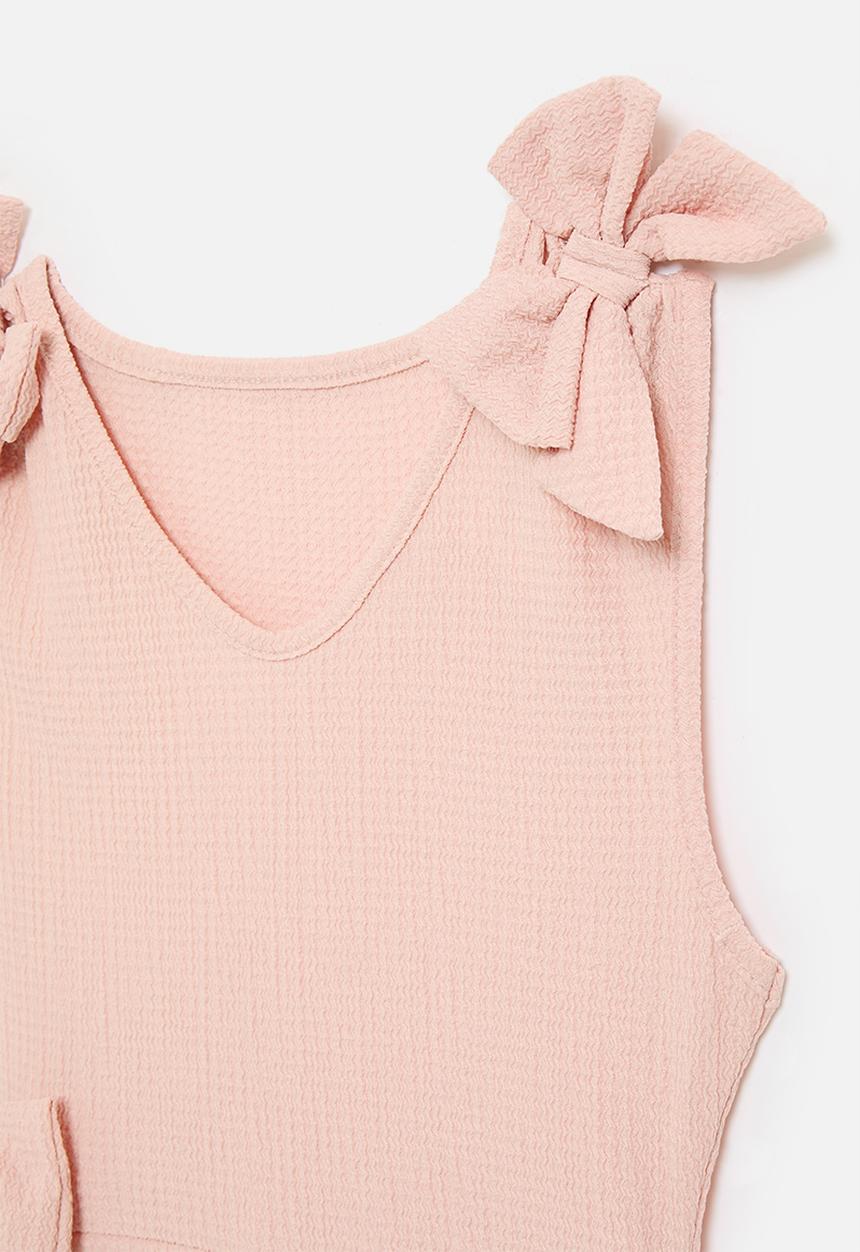 Pop Candy - Bow décor dress - pink