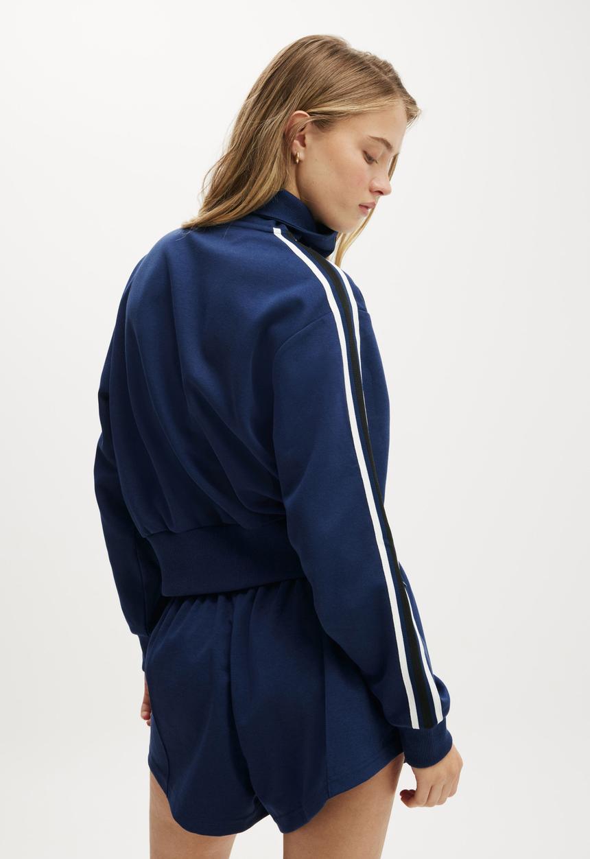 Cotton On - Retro Track Jacket - Heritage Blue