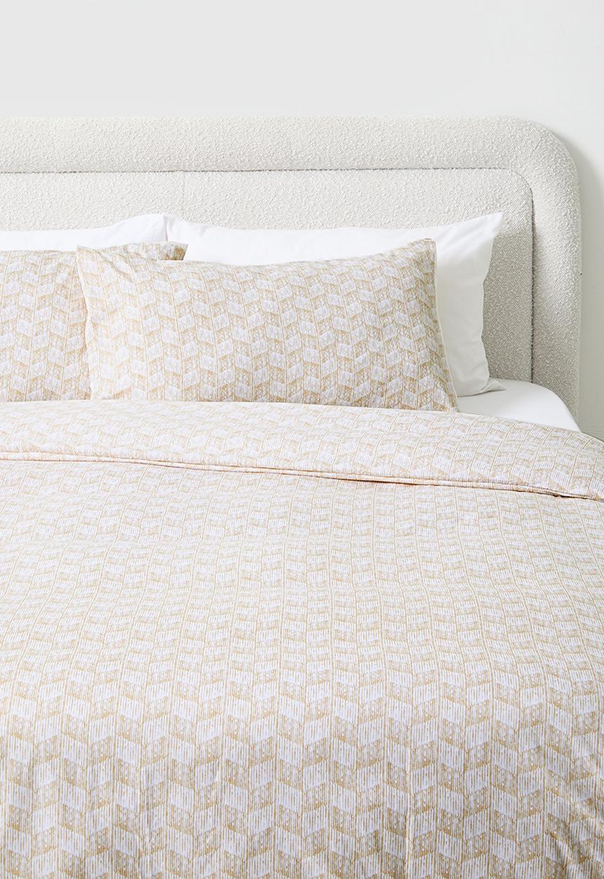 Sixth Floor - Lainey Geo Super Soft Duvet Set - Natural