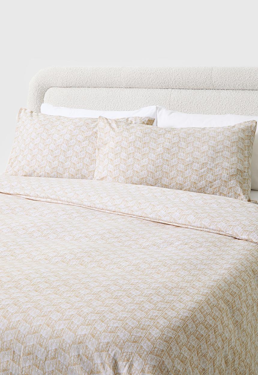 Sixth Floor - Lainey Geo Super Soft Duvet Set - Natural