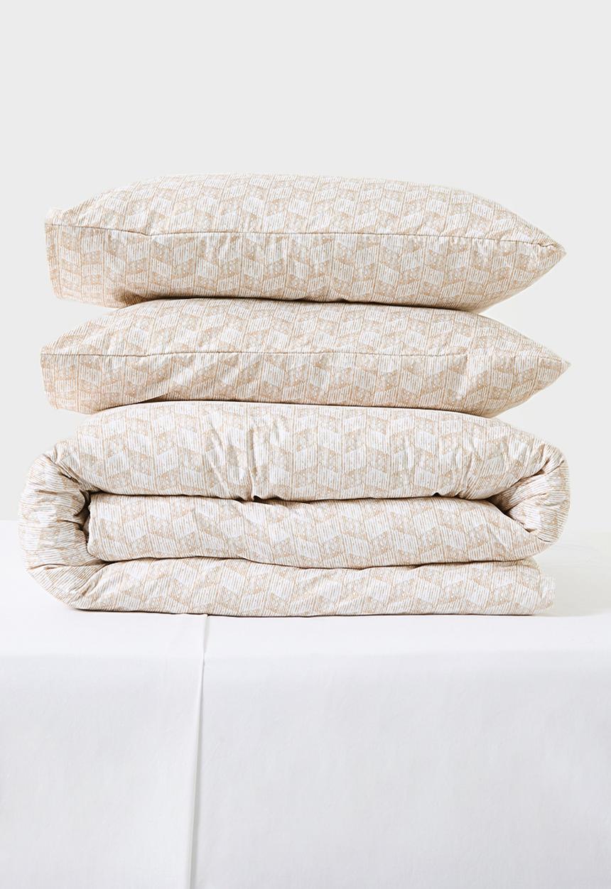 Sixth Floor - Lainey Geo Super Soft Duvet Set - Natural