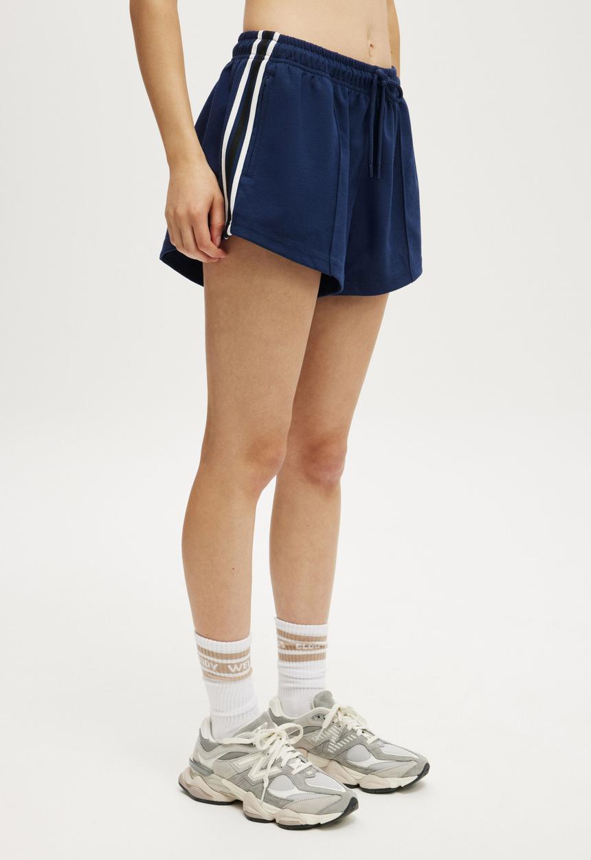 Cotton On - Retro Track Short - Heritage Blue