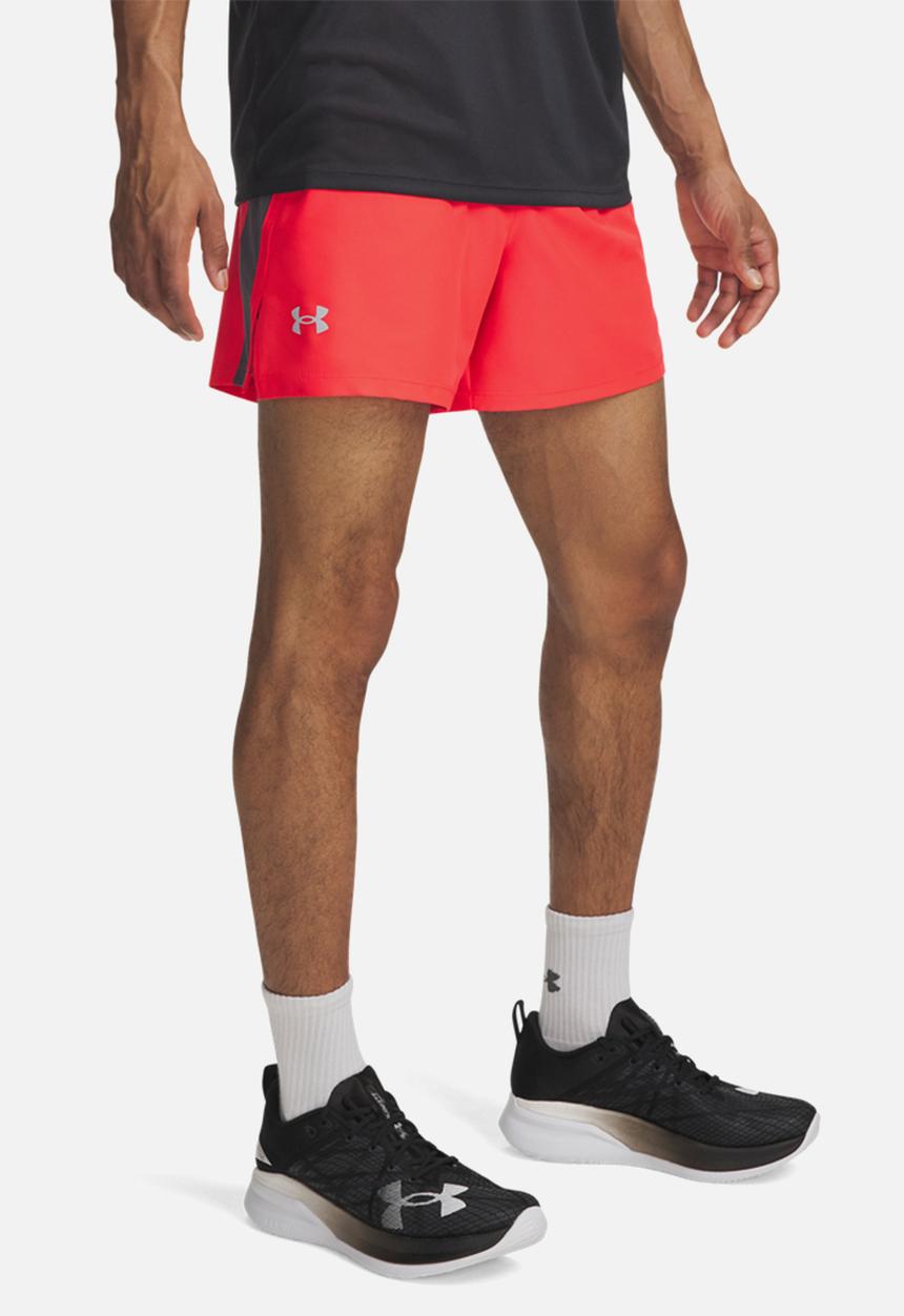 Under Armour - UA LAUNCH 5'' SHORTS - Racer Red / Castlerock / Reflective