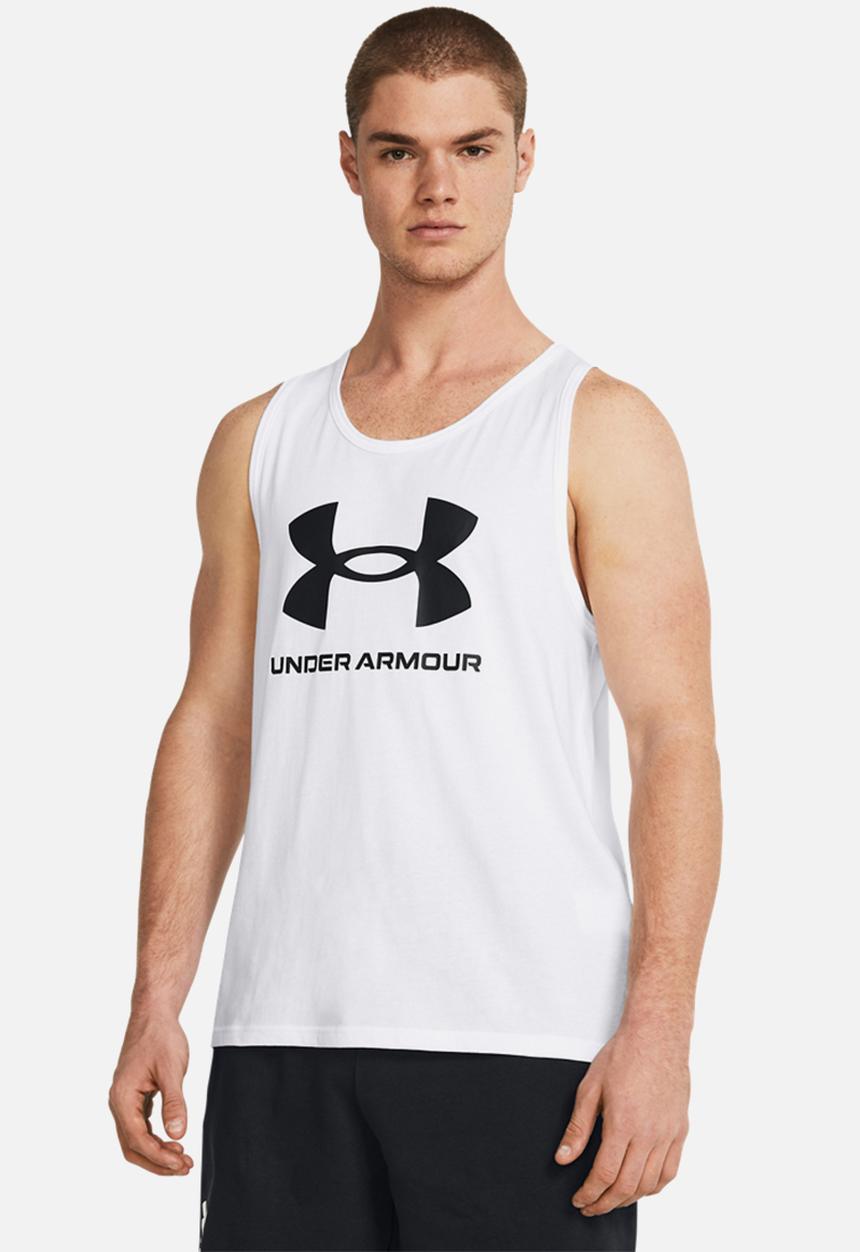 Under Armour - UA SPORTSTYLE LOGO TANK - White/Black