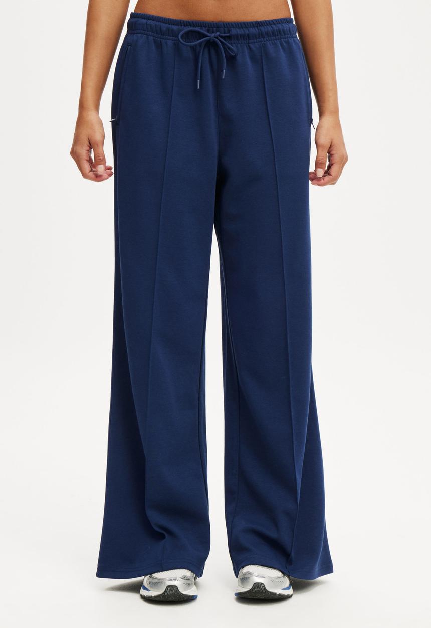 パンツ  retro track pants Wide Leg Retro Track Pant - Heritage Blue