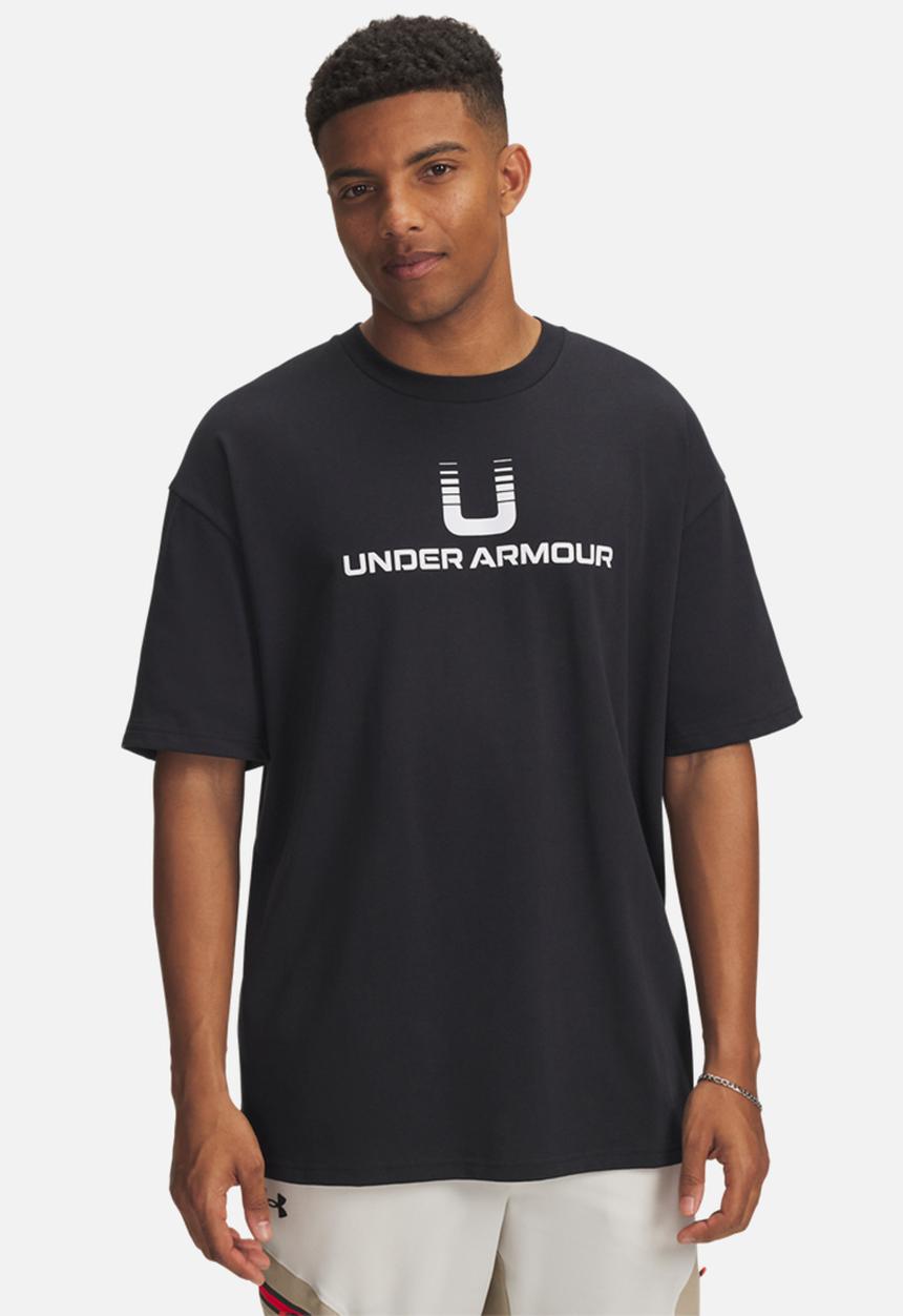 Under Armour - UA HWT U LOGO SS - Black/White