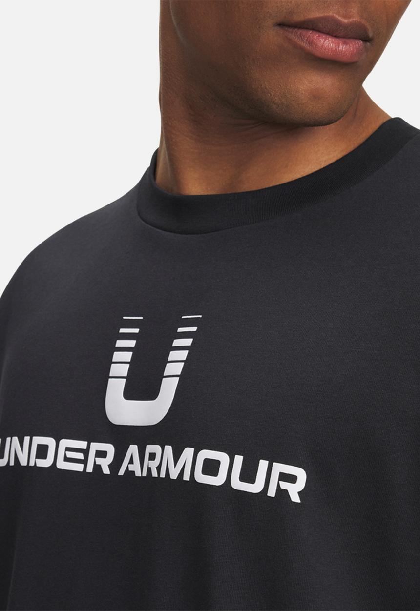 Under Armour - UA HWT U LOGO SS - Black/White