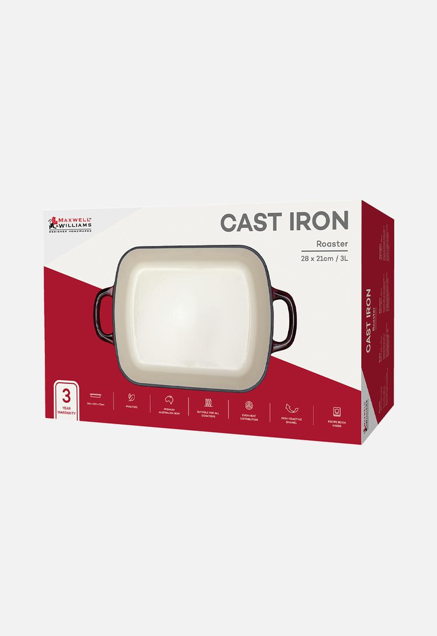 Maxwell & Williams - MW Cast Iron Roaster - Merlot