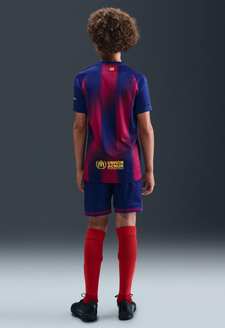 Nike - F.C Barcelona Youth Nike Dri-Fit Home Stadium Jersey - Deep Royal Blue/Midwest Gold