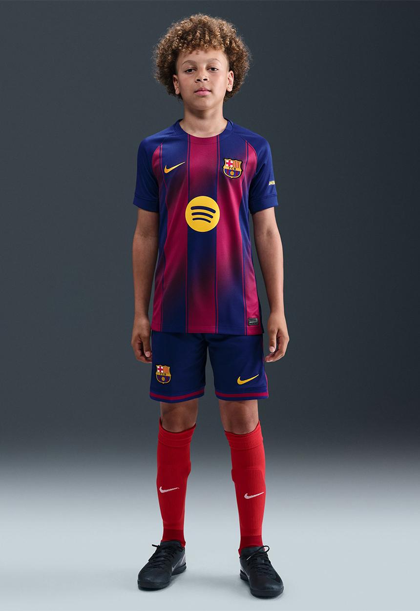 Nike - F.C Barcelona Youth Nike Dri-Fit Home Stadium Jersey - Deep Royal Blue/Midwest Gold