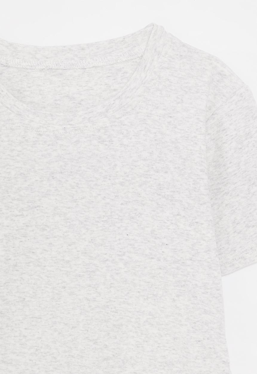Pop Candy - Ruched tee-light grey