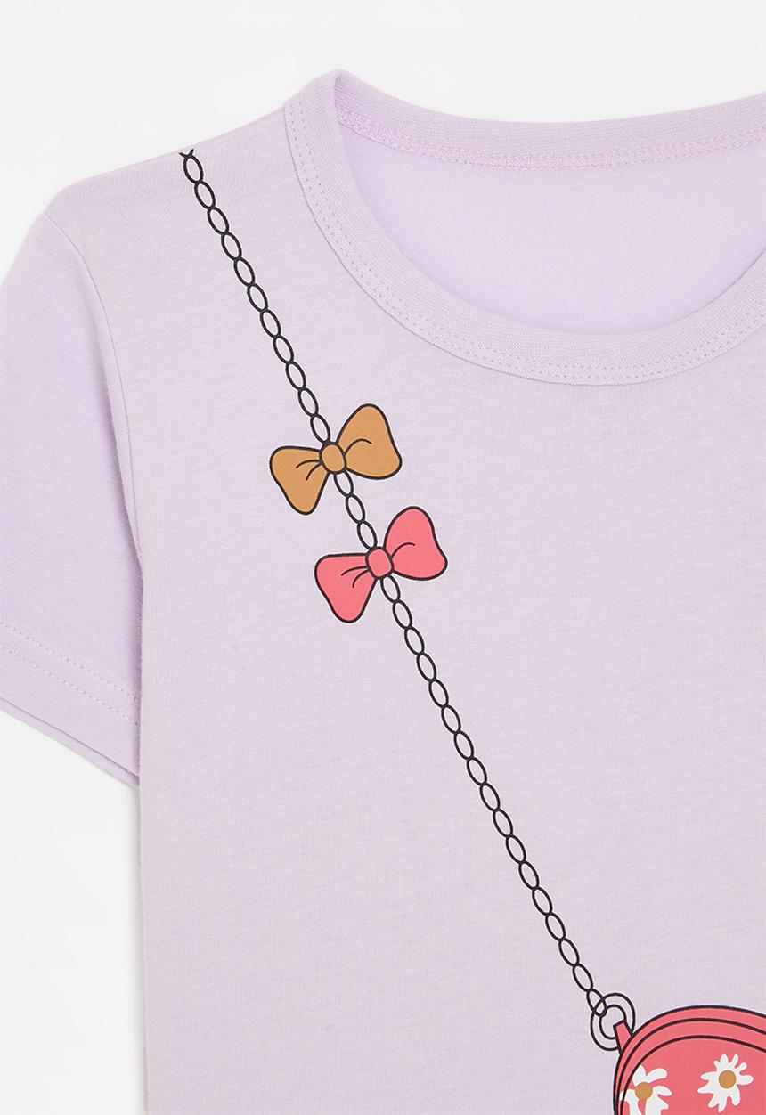 Pop Candy - Slingbag printed tee - lilac