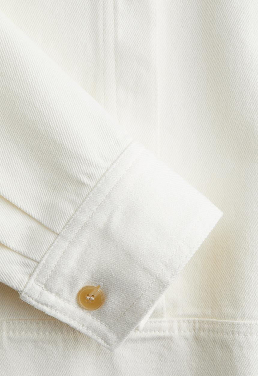H&M - Popover twill blouse - white