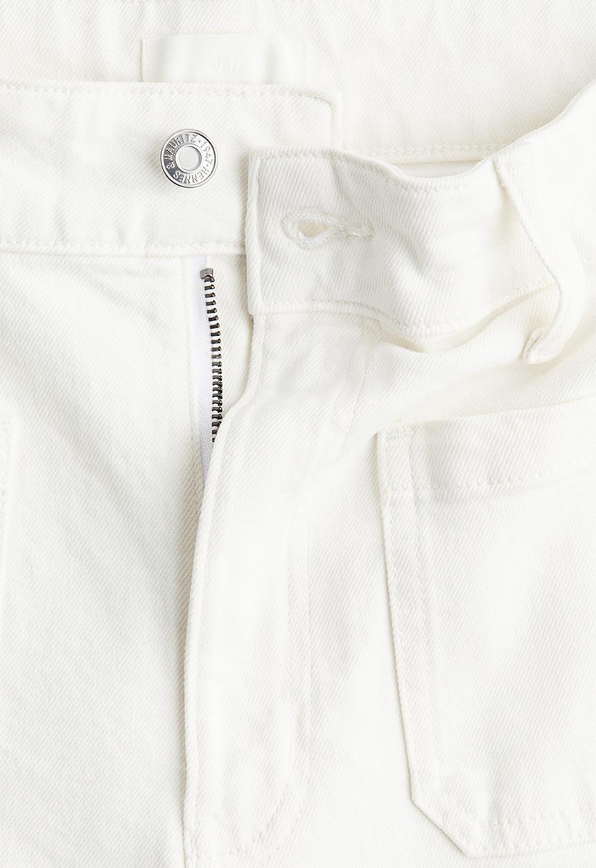 H&M - Wide high jeans - white