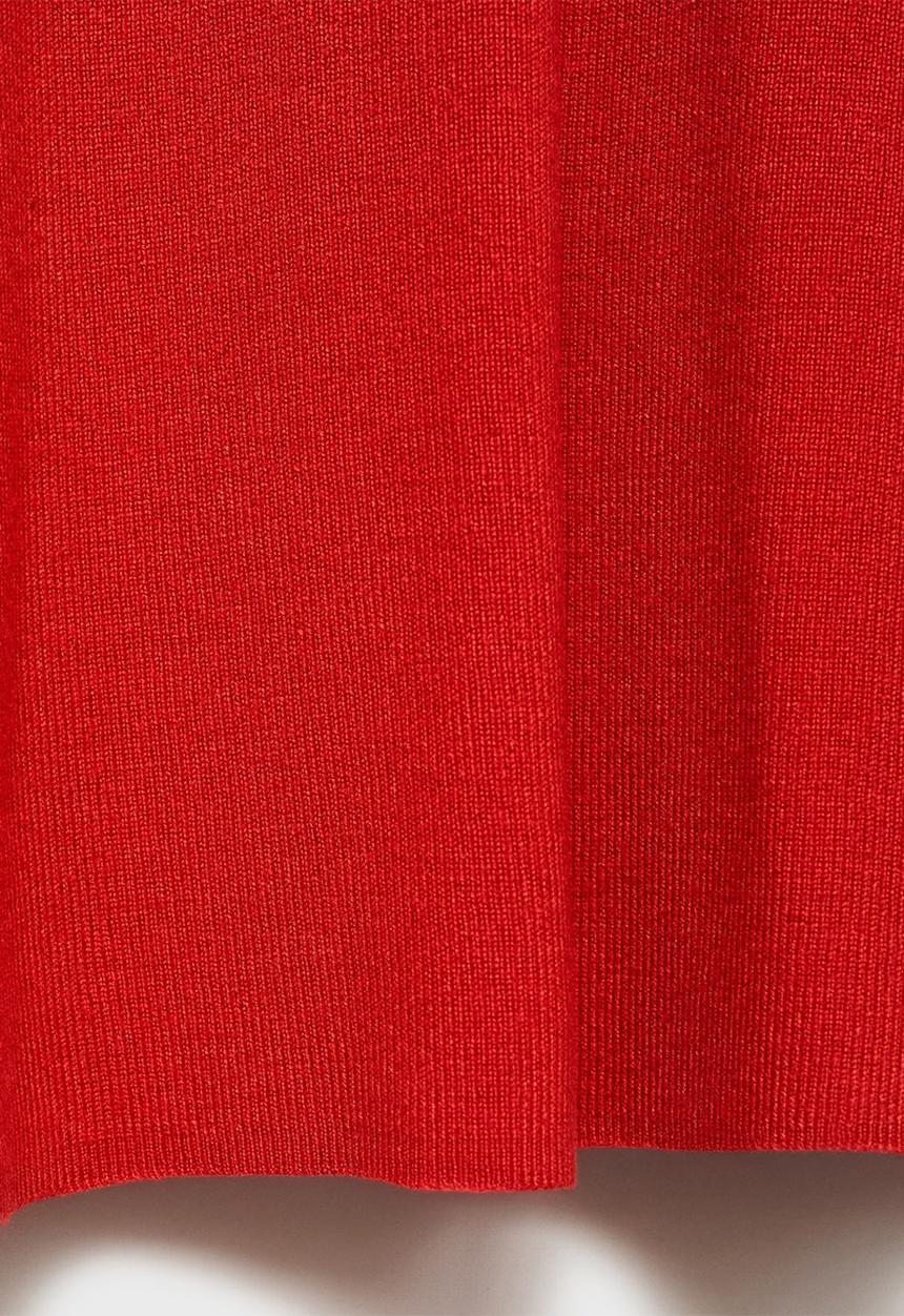 MANGO - Dress Foradada - Red