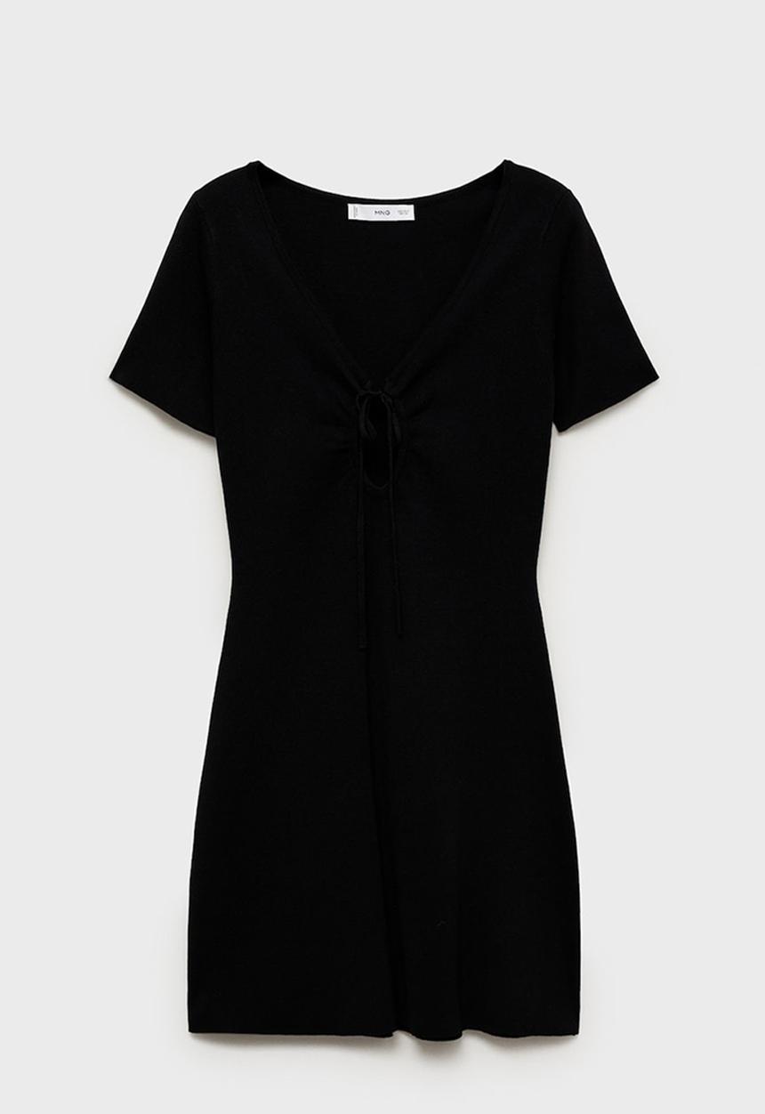 MANGO - Dress Foradada - Black