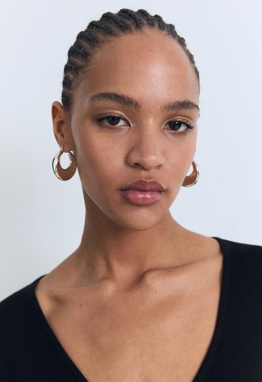 MANGO - Dress Foradada - Black