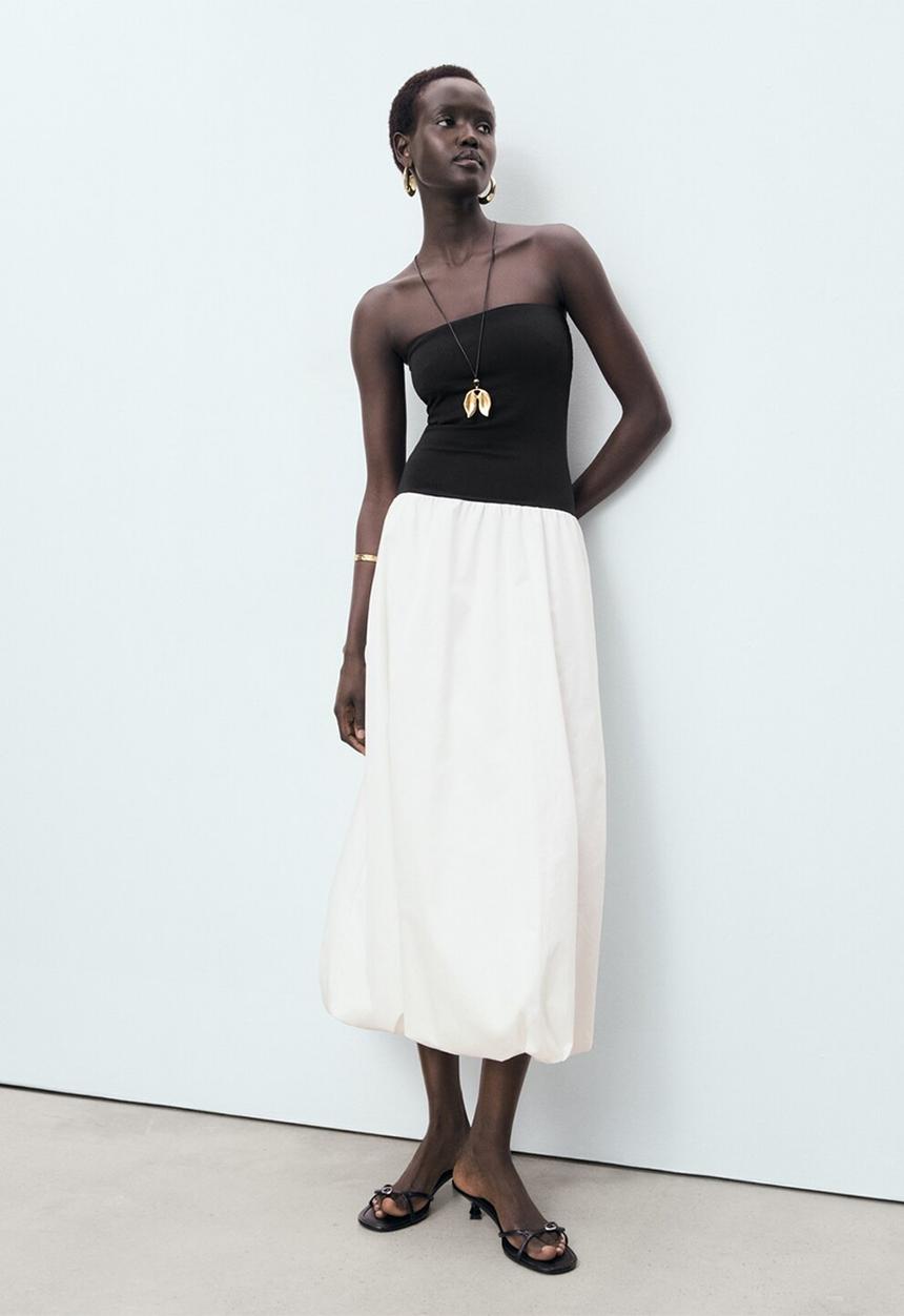 MANGO - Dress Luigi - Black & White
