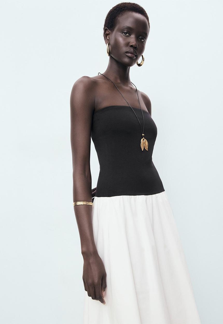 MANGO - Dress Luigi - Black & White