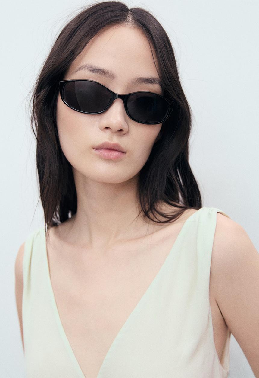 MANGO - Dress Greta - Light Pastel Green
