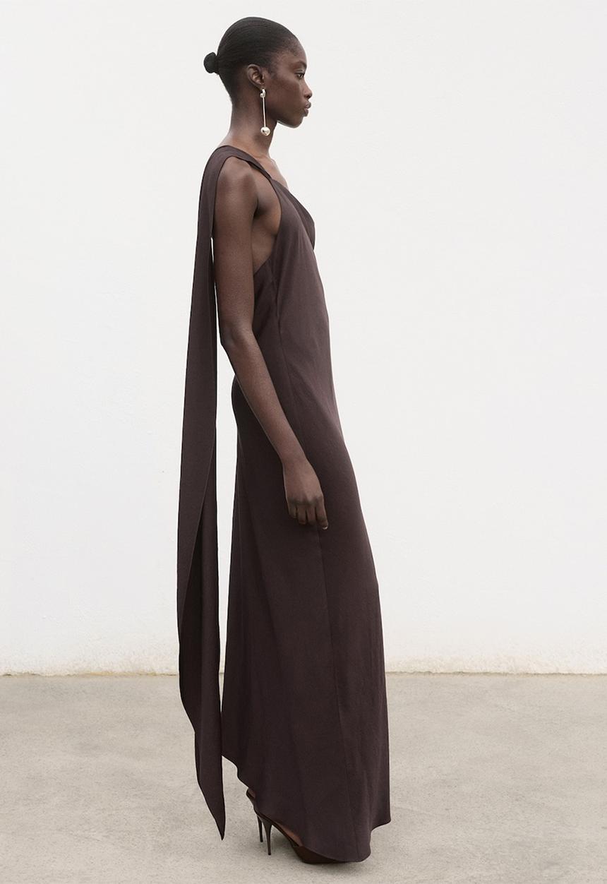 MANGO - Dress Fiore - Brown