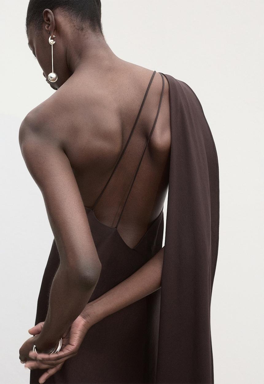 MANGO - Dress Fiore - Brown