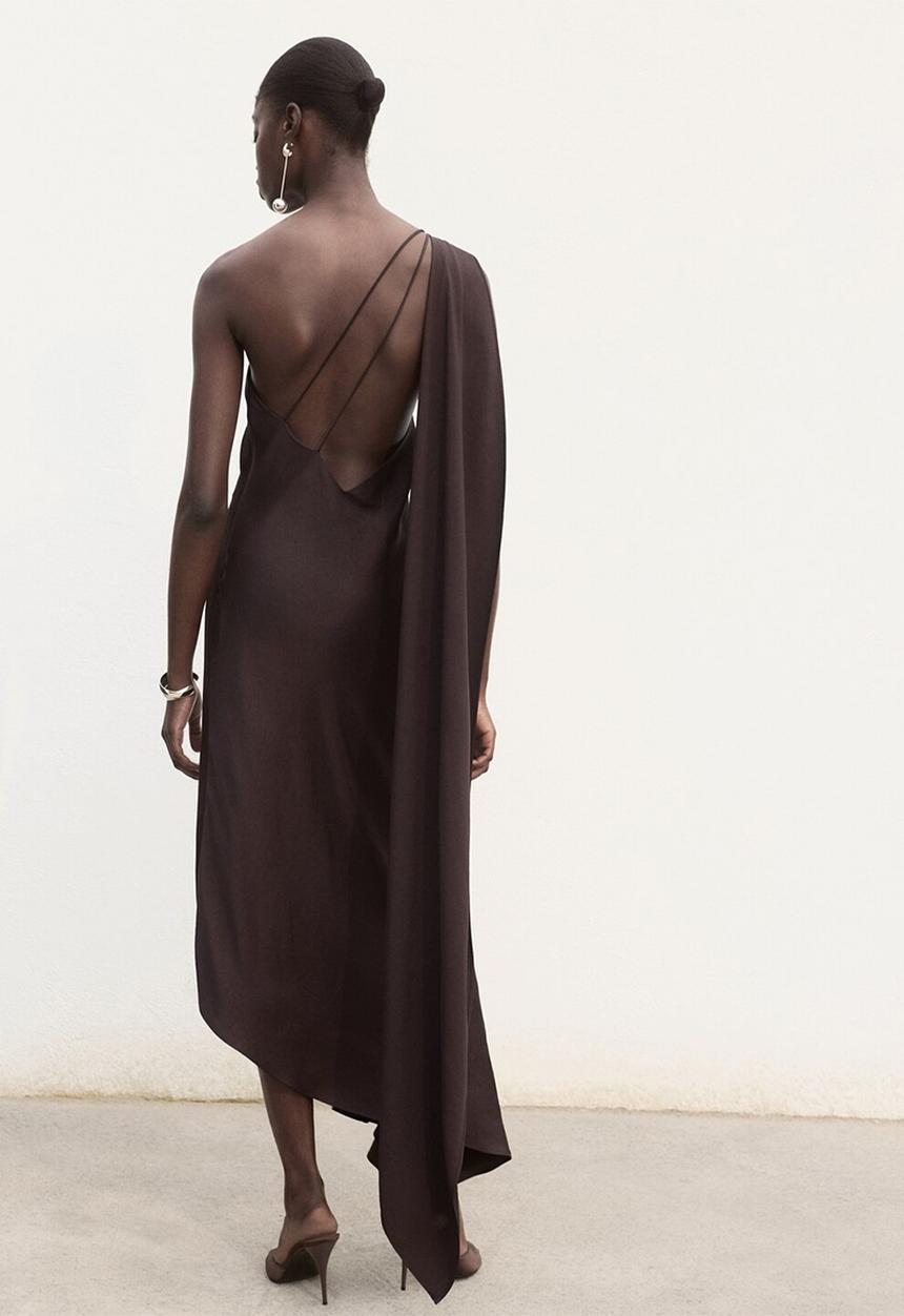 MANGO - Dress Fiore - Brown