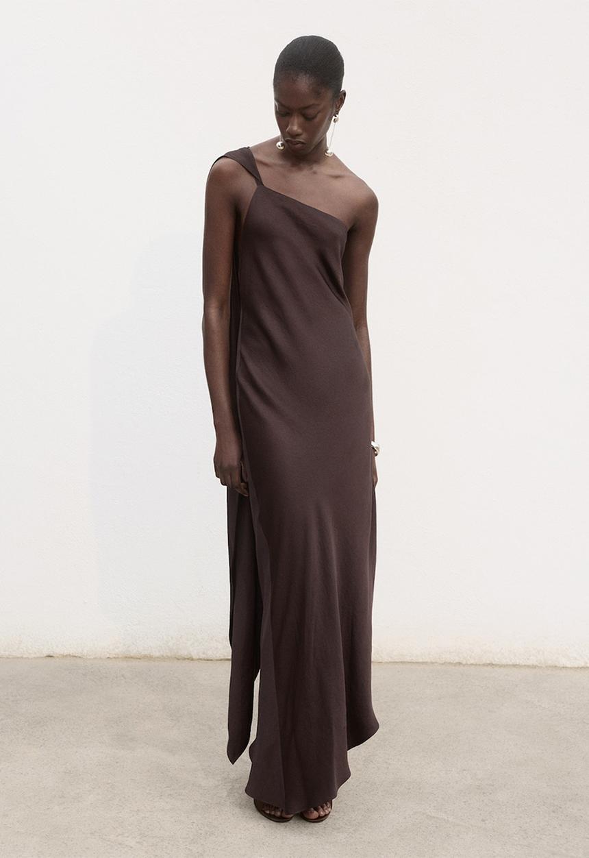MANGO - Dress Fiore - Brown